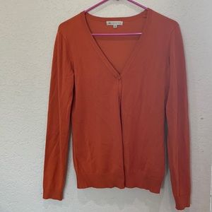 Rust-orange cardigan